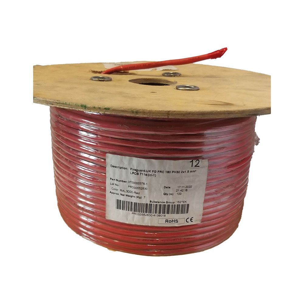کابل ۱.۵×۲ شیلددار ، تاییدیه دار Fireguard
