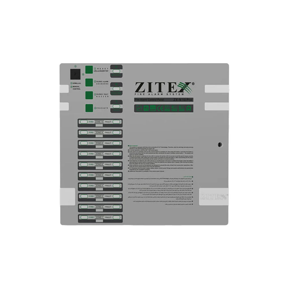 کنترل پنل اعلام حریق 10 زون زیتکس-ZX-N 10 Pro کنترل پنل اعلام حریق 10 زون زیتکس-ZX-N 10 Pro - تصویر 1